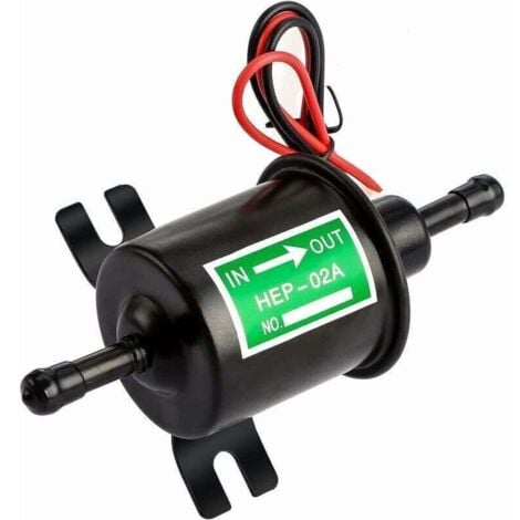 COOCHEER Bomba de combustible eléctrica de 12 V HEP-02A Bomba de combustible eléctrica de baja presión de 2,5 a 4 PSI para todo tipo de automóviles, camiones y embarcaciones