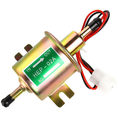 Bomba de combustible eléctrica universal de metal sólido para gasolina de 12 V en línea HEP-02A de baja presión para automóviles Mazda Toyota