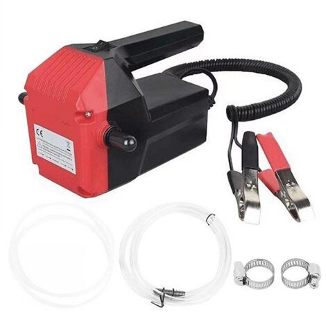 Bomba de drenaje de aceite de motor, bomba de gasolina de 12 V, bomba de aceite/diésel eléctrica resistente a la corrosión, para coche, barco, motocicleta, incluye instrucciones y trapos de aceite (ro