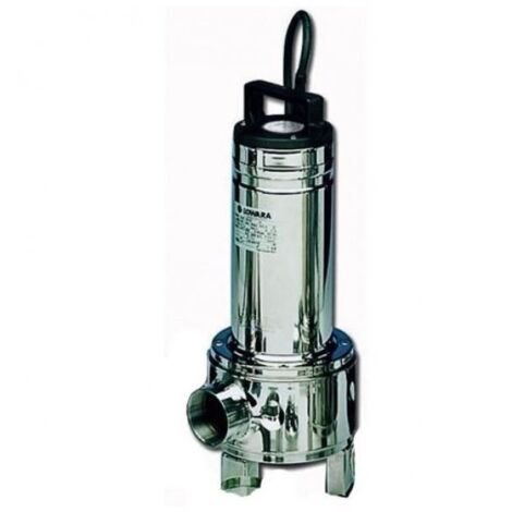 Bomba de evacuación de aguas residuales Lowara DOMOS7VXT 0,55 kW con rueda vortex en INOX trifásica para sólidos de hasta 35 mm