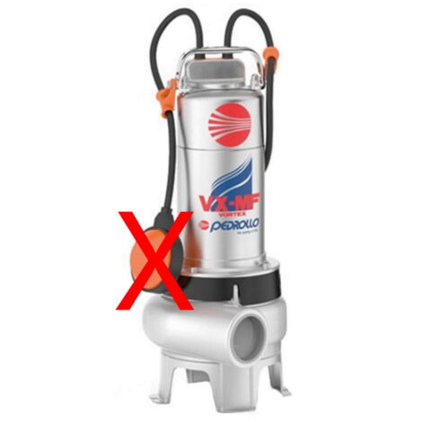Bomba de evacuación Pedrollo VX 8/35-MF VORTEX INOX 316L vaciado de fosa séptica alcantarillado aguas residuales 380V 0,75Hp robustez