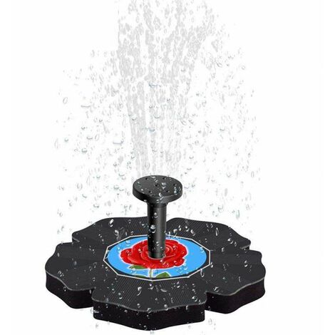 Bomba de fuente solar Bomba de fuente de bao de aves solar Bomba de hoja flotante de agua solar Fuentes para estanque ornamental