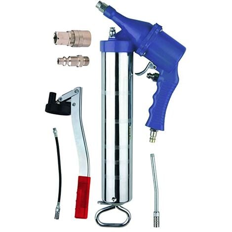 Bomba De Grasa Neumática + Manual Pistola Engrasadora 400 Cc Para Taller, Coche, Bricolaje
