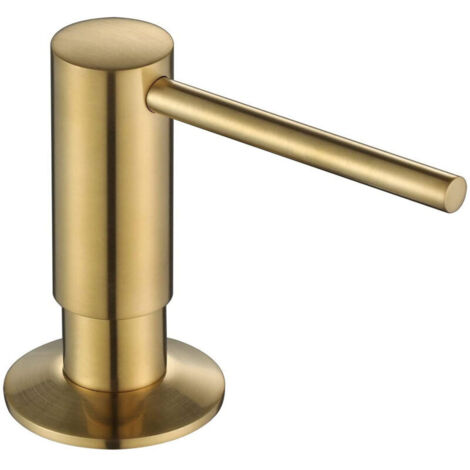 Bomba de jabón, dispensador de desinfectante, dispensador de jabón líquido, 500 ml, accesorios para botella (oro)