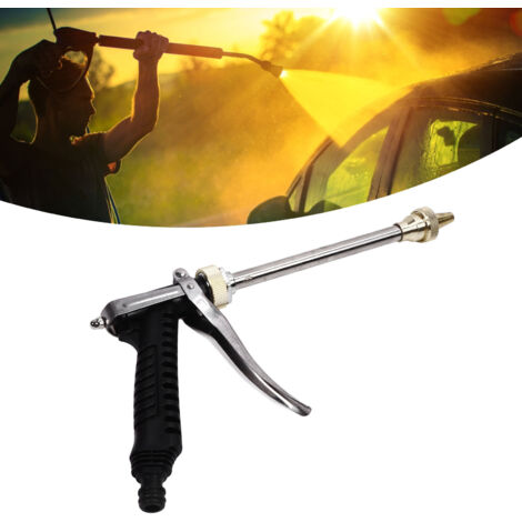 Bomba de lavado de coches de alta presión con rosca externa G1/2, 100 W, 5,5 l/min, alimentación de 12 V, juego completo con mangueras de 6 m y pulverizador.