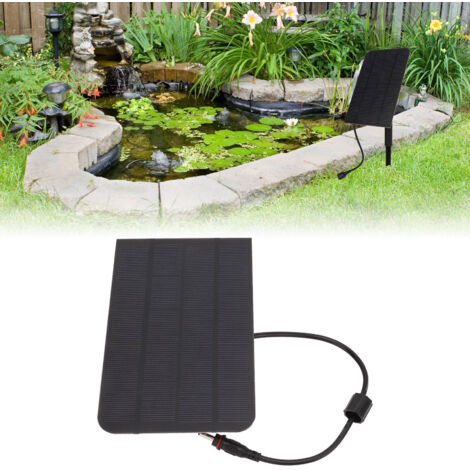 Bomba de oxígeno solar [Sin marca] [5V 2.5W] [Plástico] Bomba de aire solar ligera de 282 g para piscinas y acuarios con panel