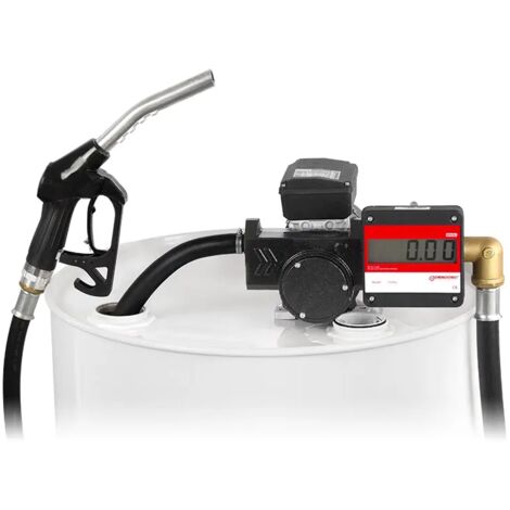 BOMBA DE TRASVASE DE GASOIL HORIZONTAL AUTOASPIRANTE PARA TRASVASE  ELECTRICA  IRON-50 + MANGUERAS + PISTOLA AUTOMATICA + CONTADOR