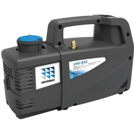 Bomba de vacío de doble etapa 114 L/min + vacuómetro y electroválvula / VPX-240-R32 - LINSTRUMENTO - 2002540