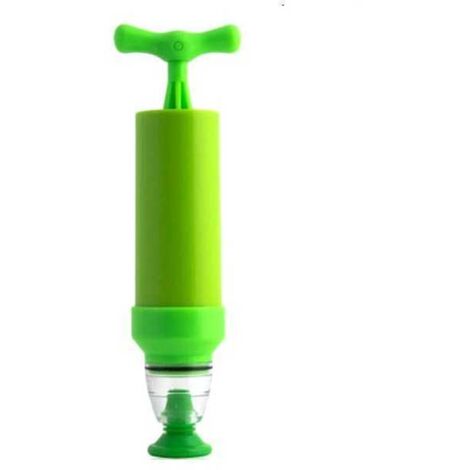 Bomba de vacío manual verde, 6 unidades, Svuotino