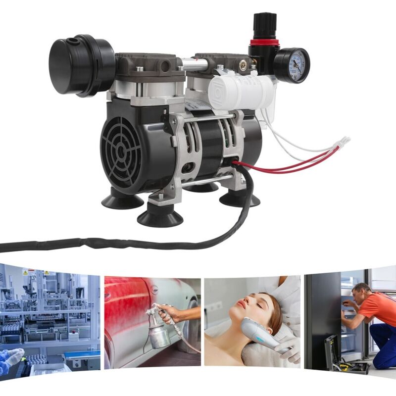 Bomba de vacío sin aceite para laboratorio 58 L/m Bomba médica silenciosa sin aceite OL210A 220 V/50 Hz 56 dB