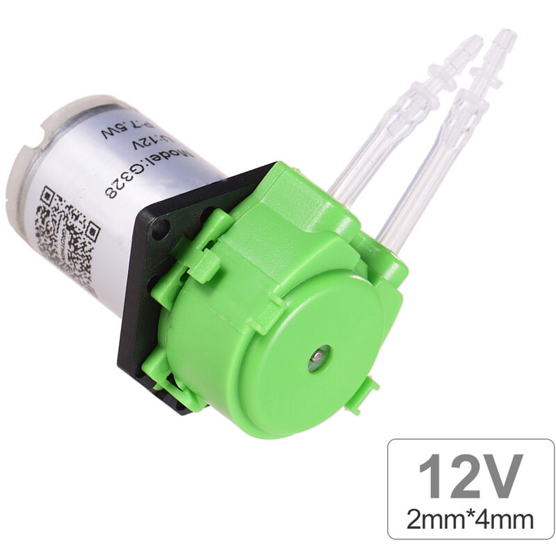 

Bomba dosificadora DC 12V, bomba peristaltica, mini bomba de agua liquida,Verde, 2 mm * 4 mm - Grothen