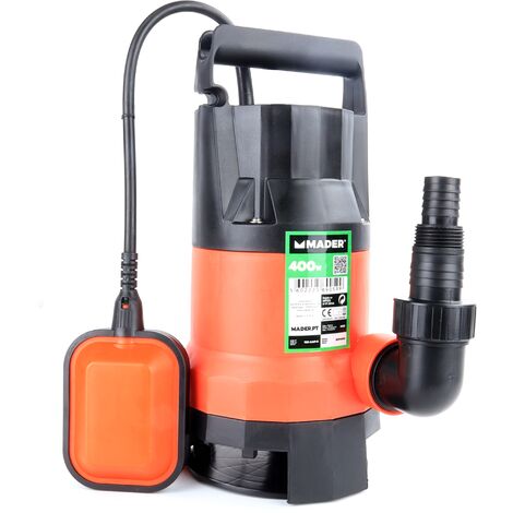 Bomba Drenaje, Aguas Súcias, 400W, 8000 L/h - MADER® Garden Tools