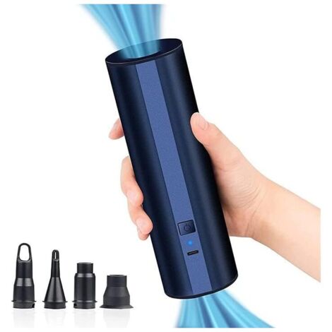 Bomba eléctrica inalámbrica con 2 baterías recargables (2000 mAh) para piscinas, botes inflables y colchones de aire - Inflador rápido con 4 boquillas