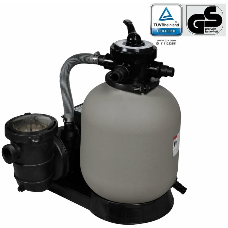 

Bomba filtro de arena 600 W 17000 l/h - Gris