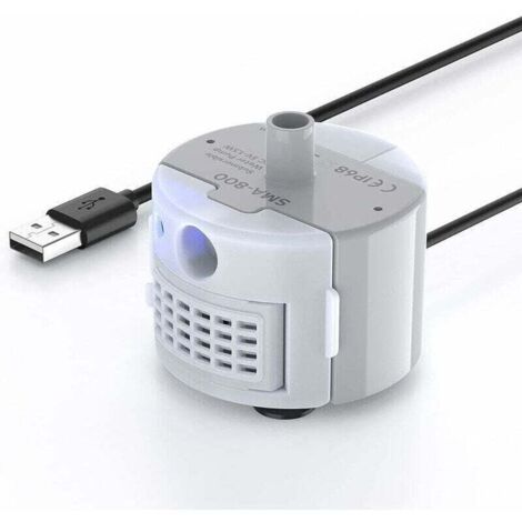 Bomba para fuente de gato con luz LED, extremadamente silenciosa, larga vida útil, resistente al agua IP68