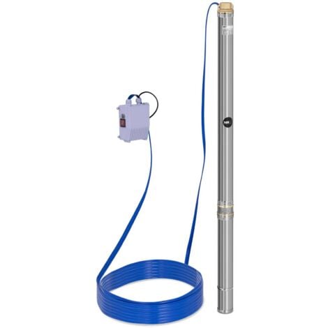 Bomba para pozo - 3.800 L/h - 750 W - acero inoxidable