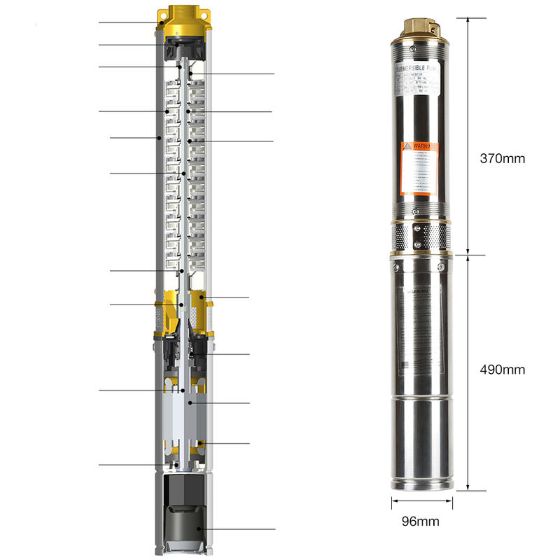 

Bomba para pozos profundos Bomba sumergible Electrobomba 750 W