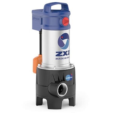 Bomba Pedrollo ZXm2/30-GM de elevación de aguas residuales VORTEX con flotador magnético Mono 0,55 kW para alcantarillado, lodos y secado