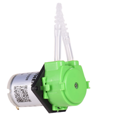 Bomba peristáltica GROTHEN de 12 V CC  Mini bomba de líquido autocebante  Cabezal de tubo peristáltico  Para acuarios, laboratorios y dosificación de aditivos  Diseño plano