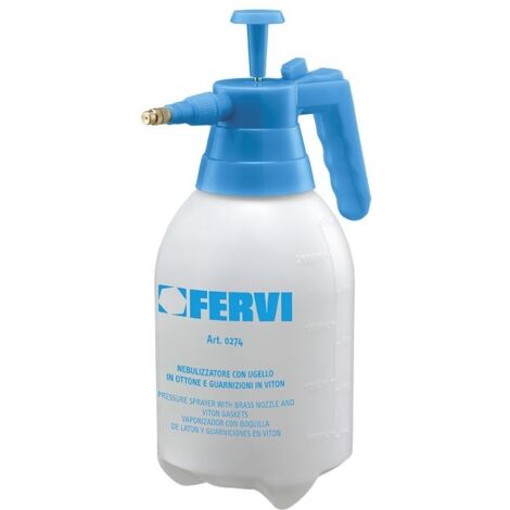 Bomba pulverizadora a presion de 2 litros con boquilla de laton Fervi 0274