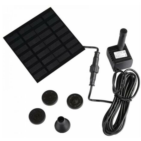 Bomba solar miniatura mejorada de 7 V para fuente de jardín, para estanque y ciclo de agua en altura.