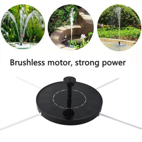 Bomba solar para bebederos de pájaros, modelo mejorado de 1,4 W con 4 boquillas, bomba de agua flotante solar para bebederos de pájaros, jardines, estanques, piscinas y uso en exteriores.