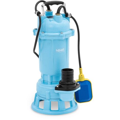 HILLVERT Bomba sumergible - 500 l/min - 2100 W - interruptor de flotador - sistema de corte