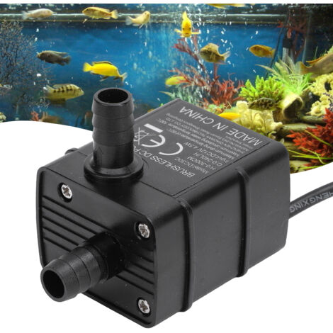 Bomba sumergible de 12 V, 4,5 W y 240 L/H con LED e IP68 para acuarios, fuentes y sistemas de refrigeración. Bomba extraíble y fácil de limpiar. Cable de cobre y circuito de resina para una máxima dur