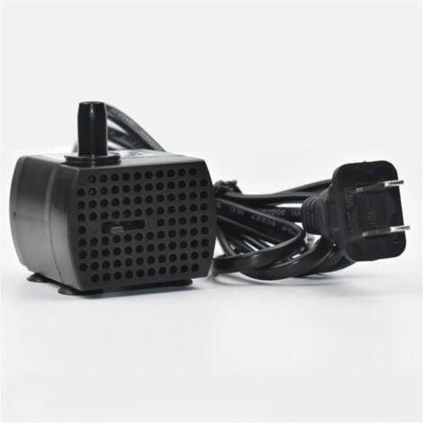 Bomba sumergible de 350 l/h y 5 W para acuarios, fuentes de mesa, estanques, jardines acuáticos y sistemas hidropónicos. Incluye boquilla, cable de alimentación de 1,5 m y voltaje de 220-240 V CA.