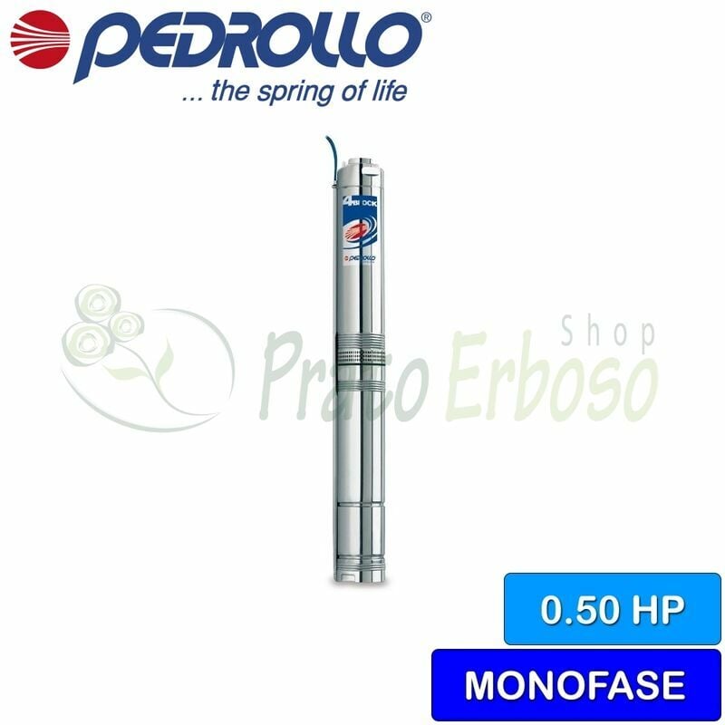 

Pedrollo - Bomba sumergible monofásica 4BLOCKm 6/3 (20m) - 0.50 HP