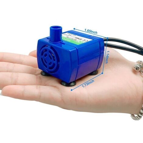 Bomba sumergible USB DR-DC160W de 5 V para bebederos de mascotas, 1,5 L/H, silenciosa.