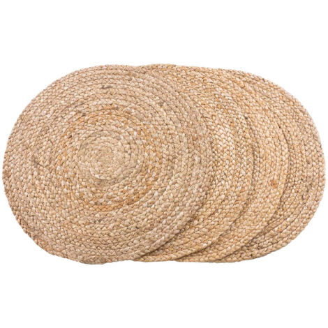 Bombay Platzsets Ø38cm, Set von 4 Natur.