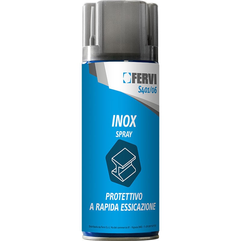 Fervi - Bombe aerosol en acier inoxydable 400 ml