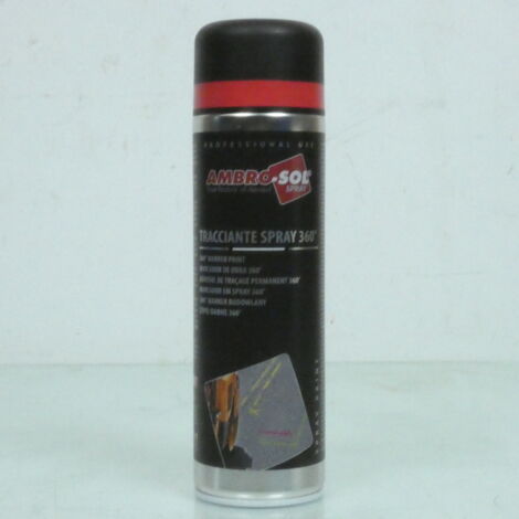 Bombe de chantier peinture rouge fluo AMBRO-SOL V403 60610 pour