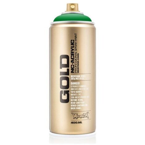 Bombe de peinture acrylique - MONTANA - GOLD G6050 - 400 ml - Couleur Greenery - Haute précision
