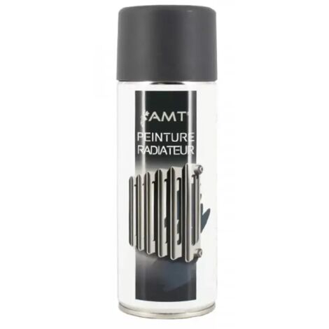 Bombe de peinture aérosol AMT Peinture radiateur Ardoise Mat (BPR02) 0,330 L