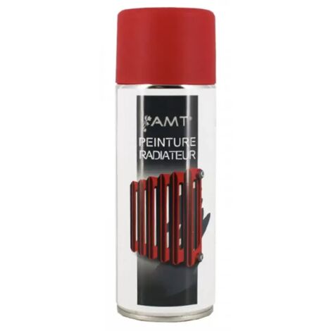 Bombe de peinture aérosol AMT Peinture radiateur Rouge Mat (BPR04) 0,330 L