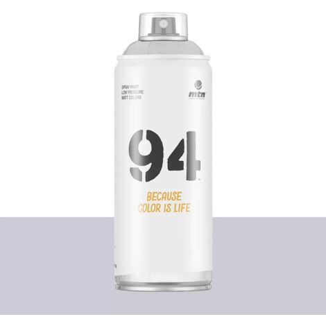 Bombe de peinture aérosol MTN 94 Gris perle (RV-7040) 0,4 L