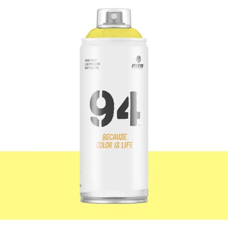 Bombe de peinture aérosol MTN 94 Jaune canari (RV-109) 0,4 L