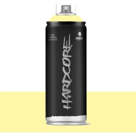 Bombe de peinture aérosol MTN Hardcore Jaune plage (RV-222) 0,4 L