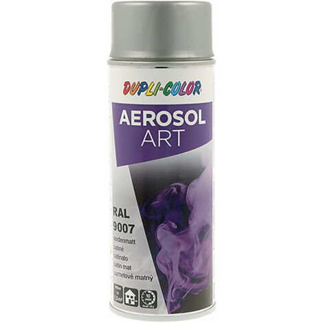 Bombe de peinture de couleur AEROSOL Art aluminium gris satiné RAL 9007 400 ml b (Par 6)
