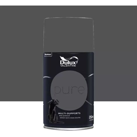 Bombe de Peinture murs & boiseries Dulux Valentine Pure Gris 0,25 L