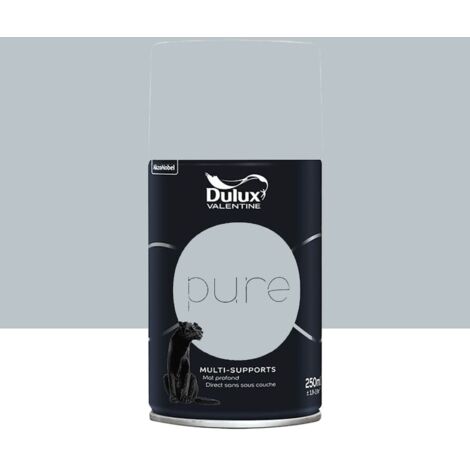 Bombe de Peinture murs & boiseries Dulux Valentine Pure Zinc 0,25 L