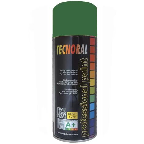 Bombe de peinture TECNORAL (Nespoli) Vert jardin 0,4 L - Vert jardin
