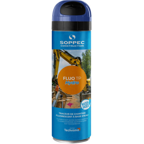 Bombe de peinture - Traceur chantier bleu fluo tp hydro SOPPEC - 143519