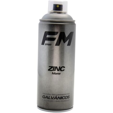 Bombe spray revêtement zinc mat 400ml