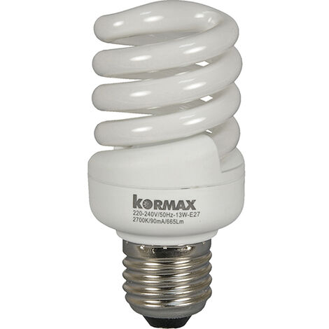 Bombilla ahorro espiral mini E14 - 15 W - 4000 K