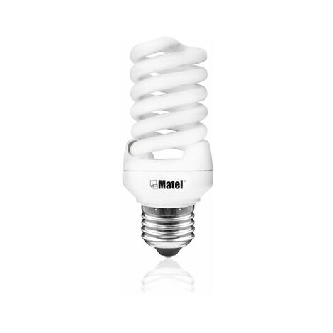 Bombilla bajo consumo matel espiral micro E27 30W 2700K
