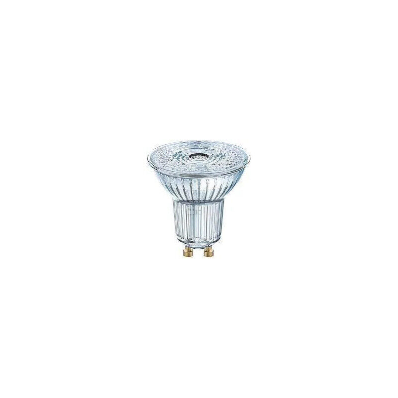 Bombilla led PAR16 GU10, 4,3W, blanco cálido.