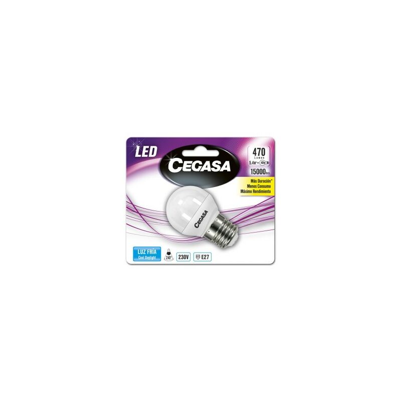 

Bombilla cegasa led esferica e27 520lm